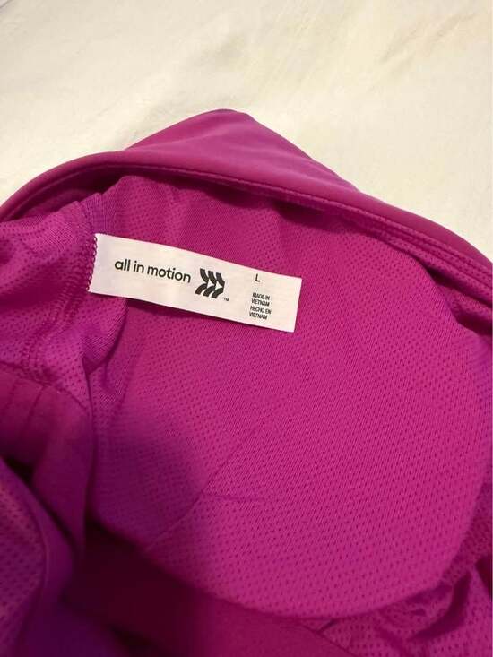 ￼All In Motion Cropped Sports Bra Size L - Picture 3 of 4